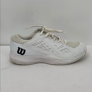 Wilson Rush Pro Ace Clay tennis sneaker shoe low top white mesh black men 8
